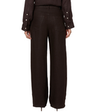 Brynn Choco Linen Trousers