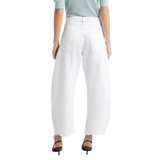 The Bubble Crop Jeans Frey White