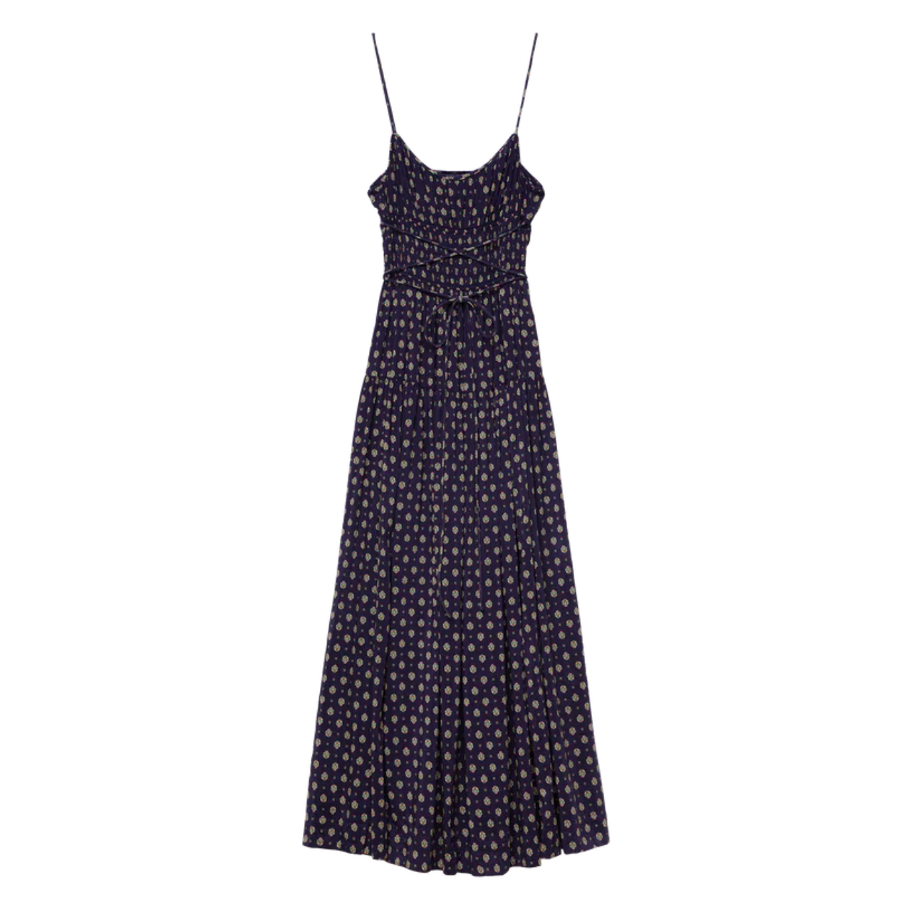 Safia Dress Navy Cadiz Foulard