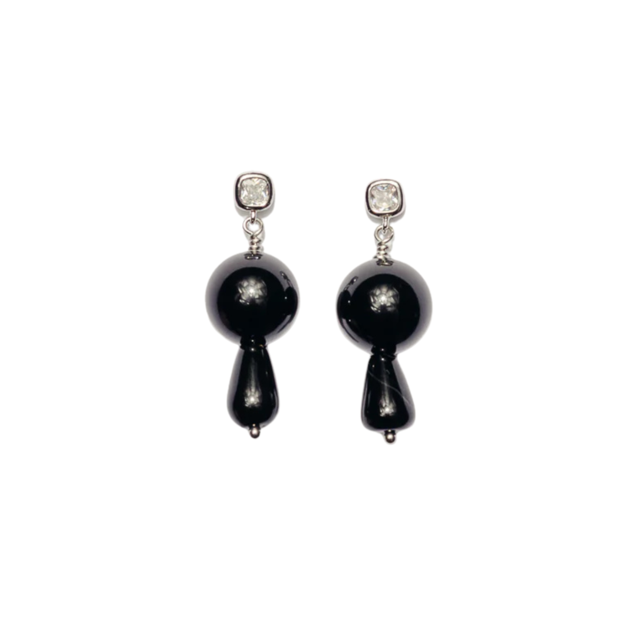 Onyx Teardrop Earring