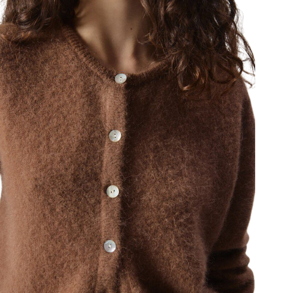 Vitow Chocolate Brown Cardigan