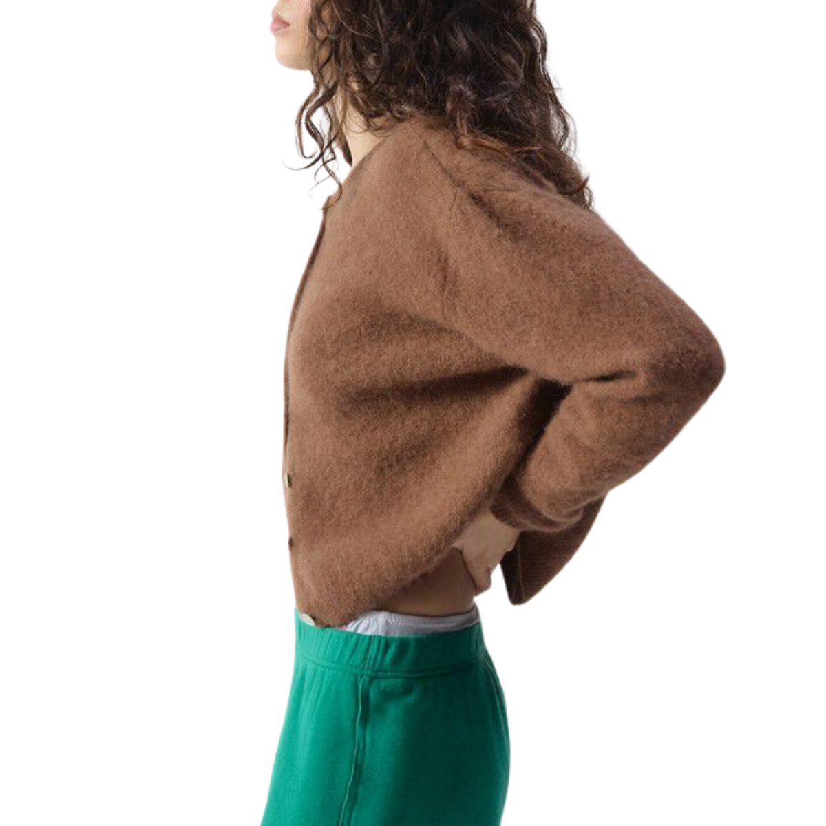 Vitow Chocolate Brown Cardigan