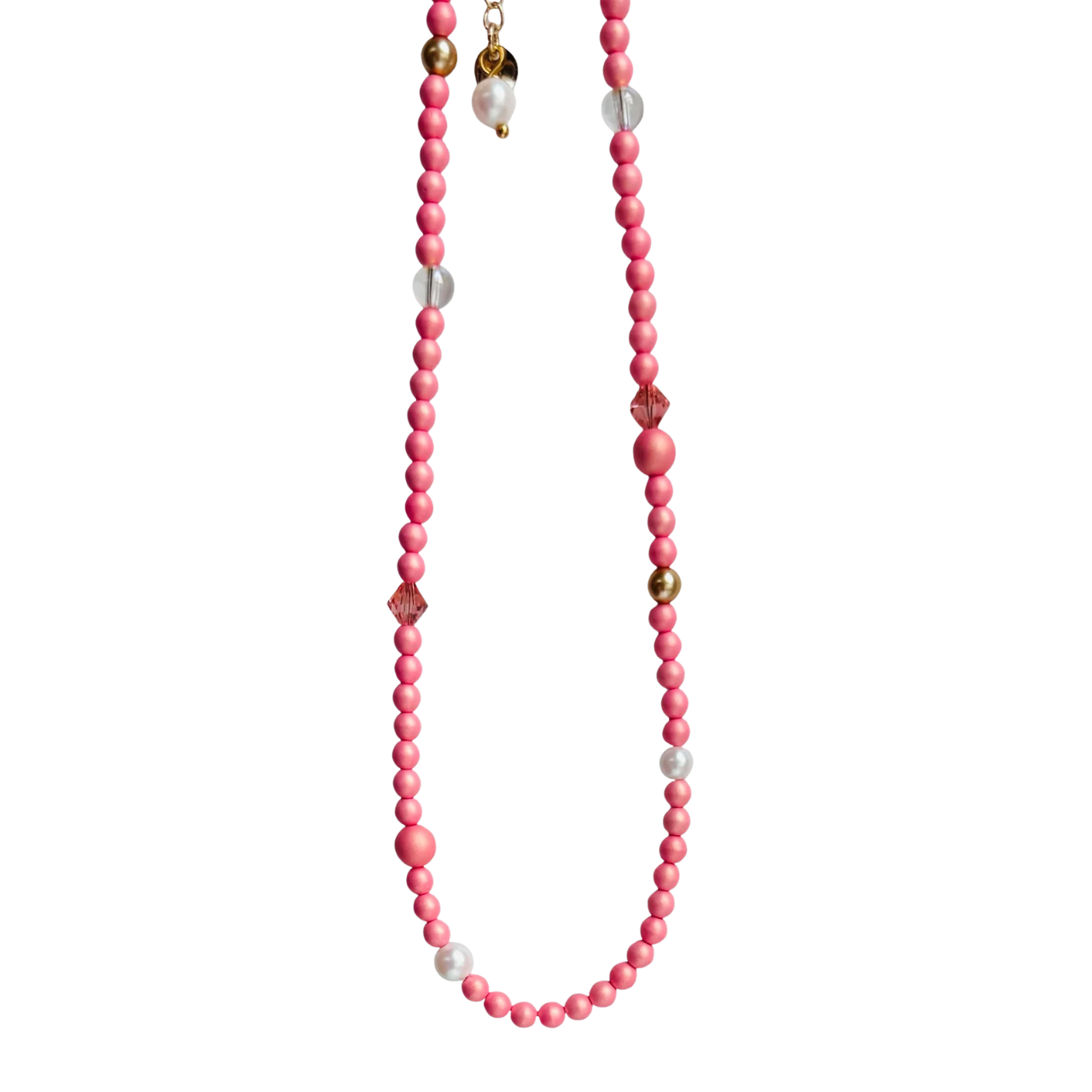 Sherbet Drop Pink Necklace