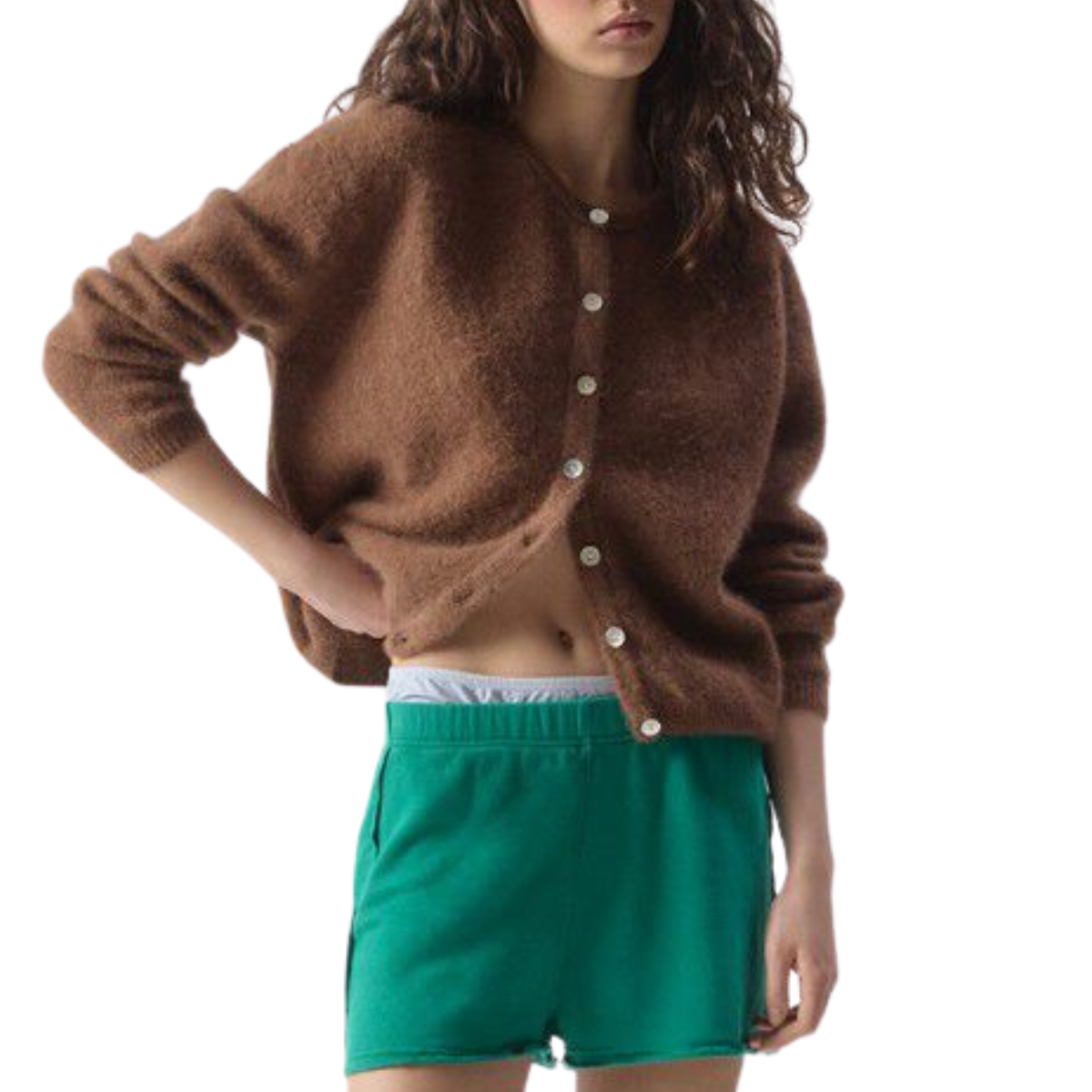 Vitow Chocolate Brown Cardigan