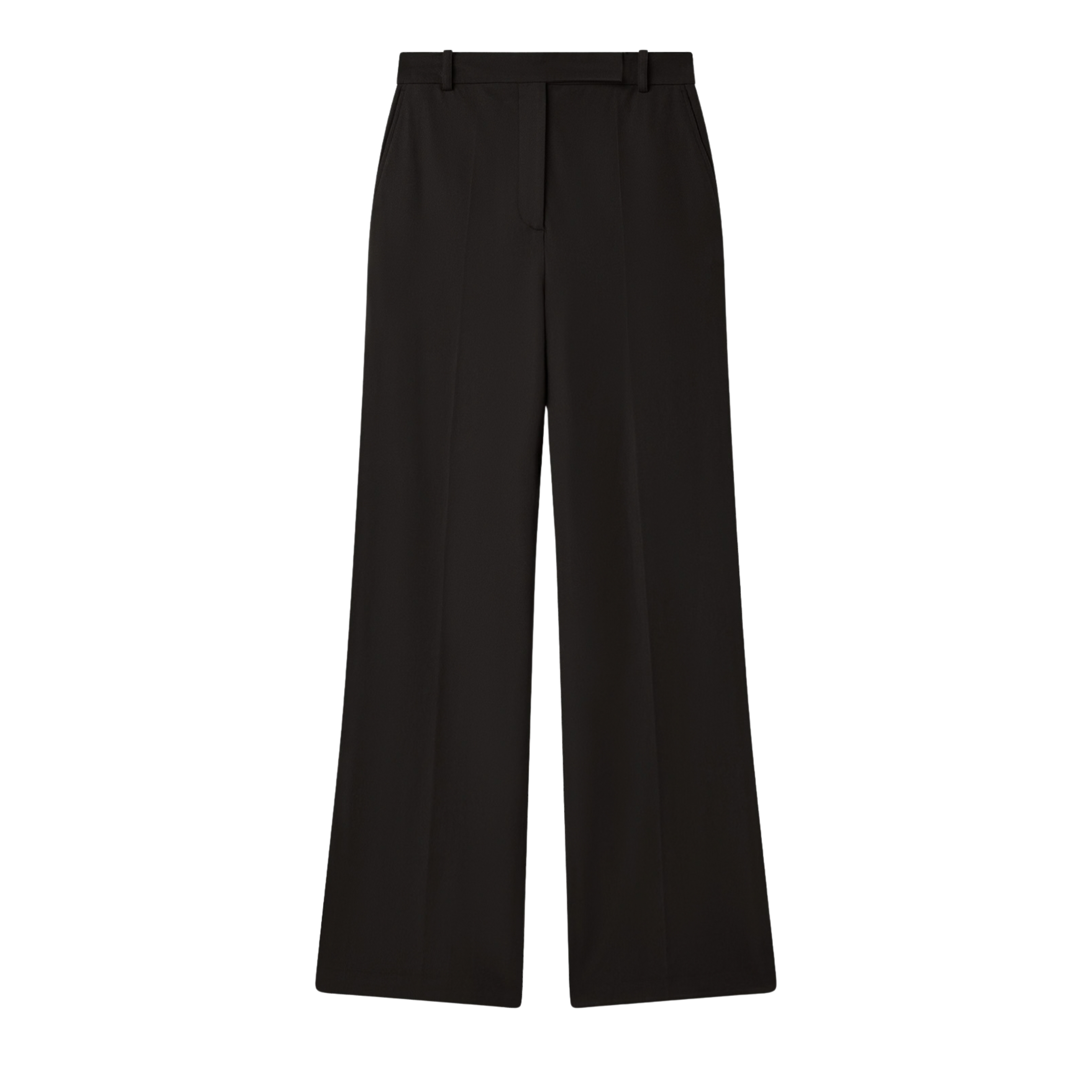 Yukio Black Gabardine Stretch Trousers