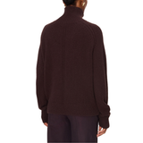 Tilly Lofty Espresso Cashmere High Neck Jumper