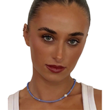 Sherbet Drop Blue  Necklace
