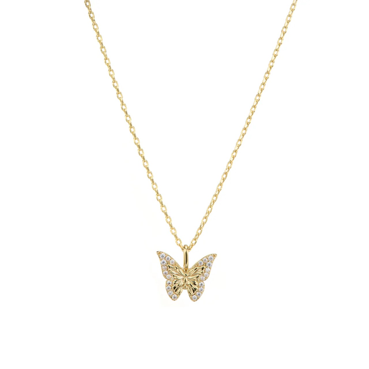 Butterfly Necklace Gold