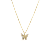 Butterfly Necklace Gold