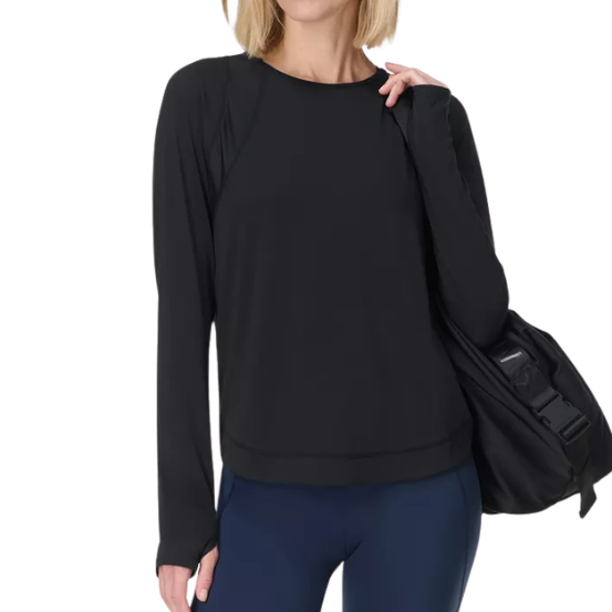 Breathe Easy L/S Top Black
