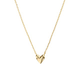 Petite Heart Necklace Gold