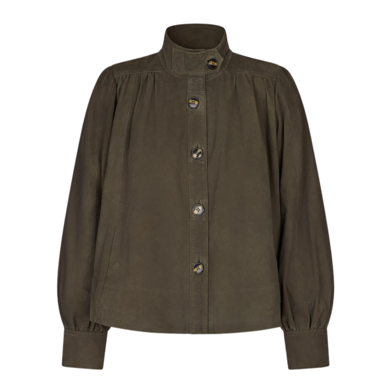 Zonie Black Olive Suede Jacket