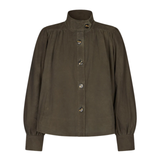 Zonie Black Olive Suede Jacket
