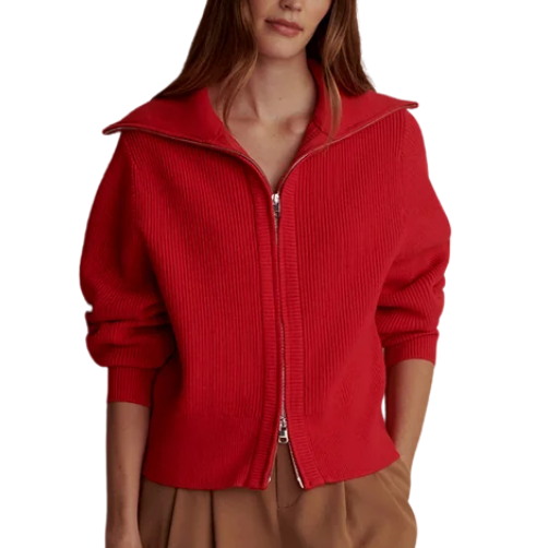 Enrico Knit Jacket Red