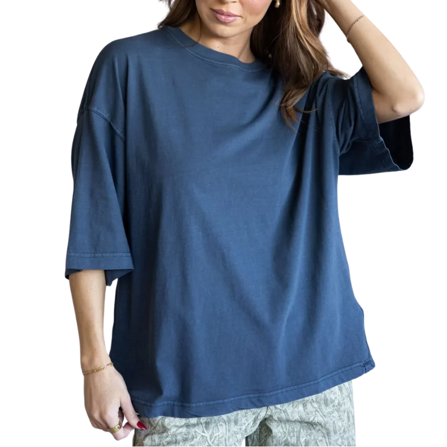 WFT Perfect Oversized Tee Navy