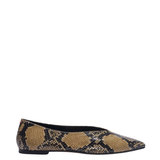Moa Pointed Toe Flats Hazelnut