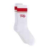 Lamar Club Socks White/Apple