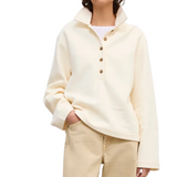 Polo Sweatshirt Cream
