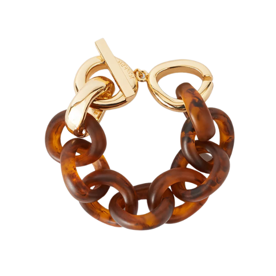 Bean Link Bracelet Dark Horn