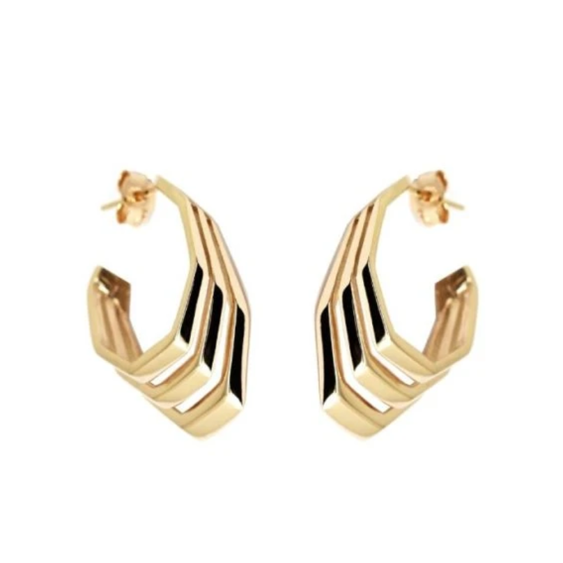Spanish Steps Earrings Gold
