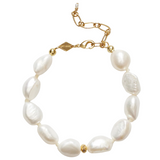 Big Stellar Pearly Bracelet Gold