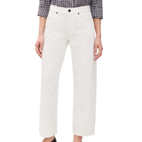 Jamie Ankle Curve White Jeans