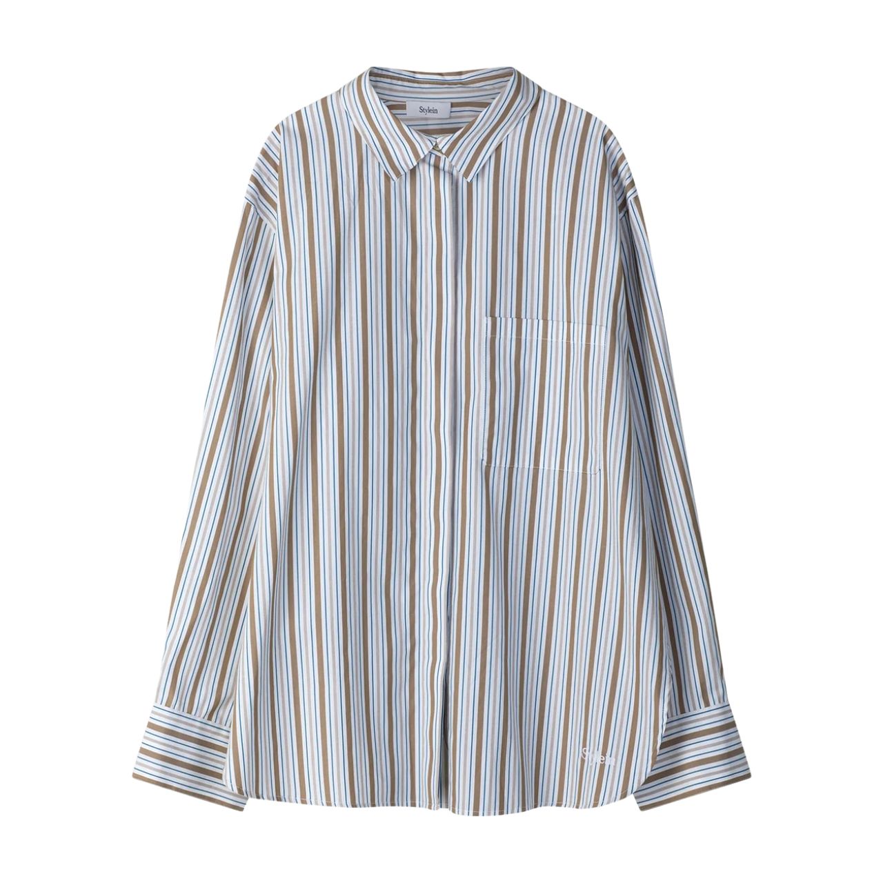 Jansell Shirt Taupe Stripe