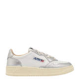 Medalist Low White Silver Trainers