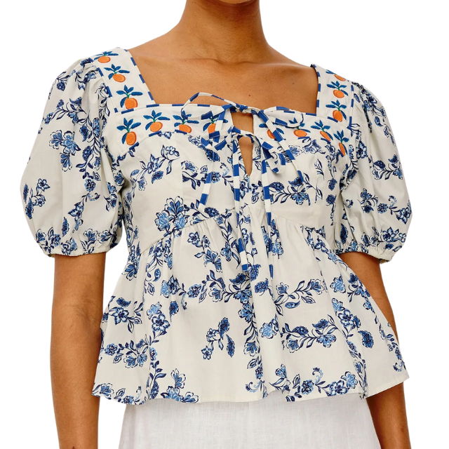 Presley Top Ceramic Floral