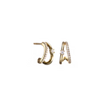 Lucia Mini Hoops Gold