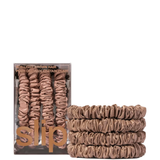 Back To Basics Skinny Scrunchies Light Brown