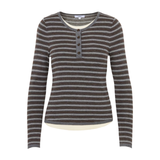 Pandoli Gris Chine Striped Top