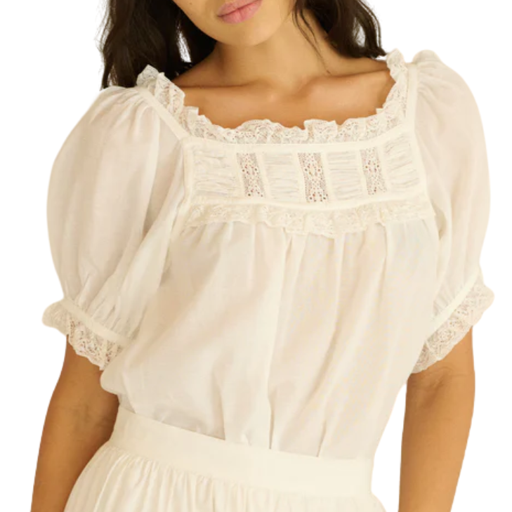 Frances Top Salt Lace