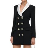 Black Tailored Blazer Mini Dress