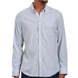 Vance Men's Shirt Blue White Stripe