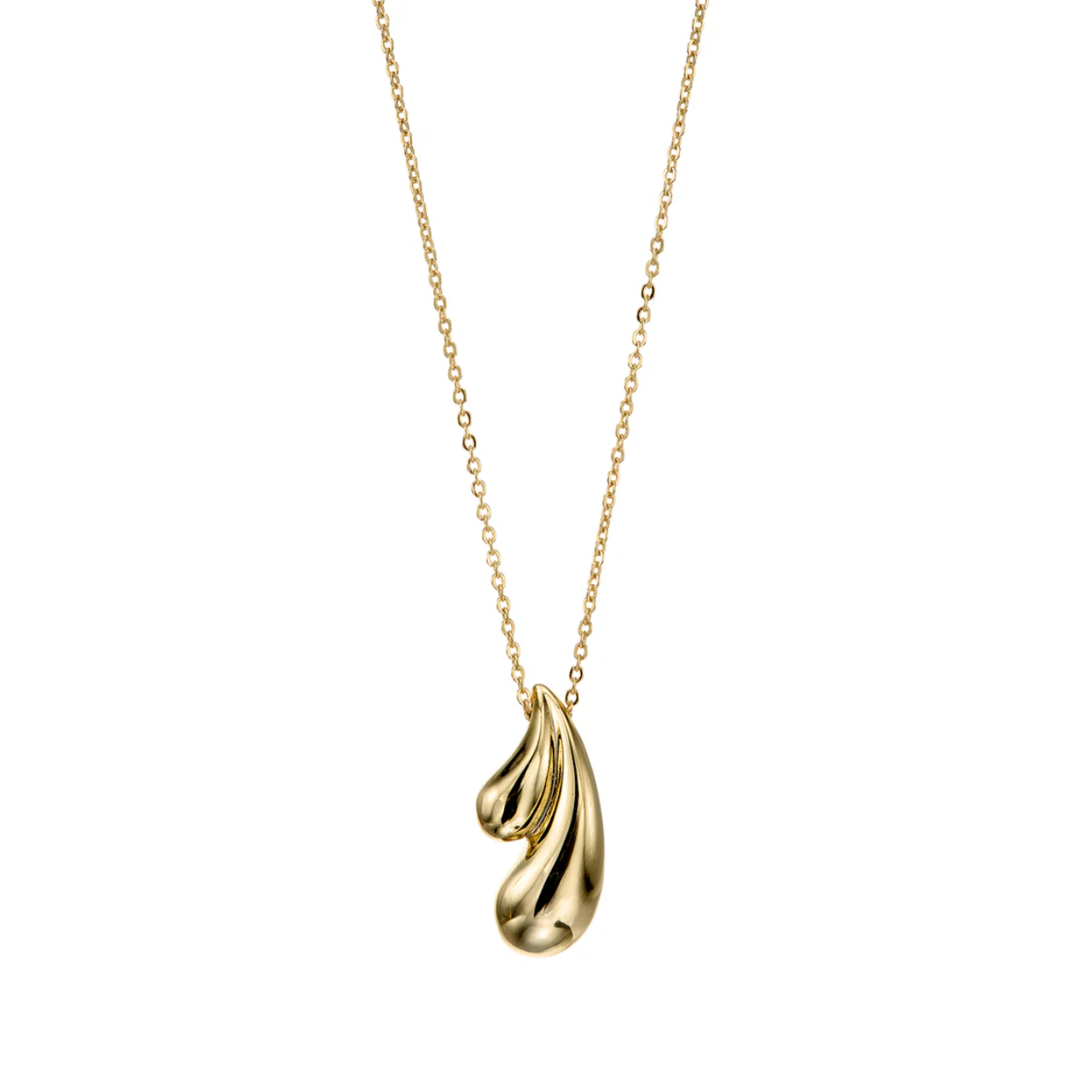 Duodrop Necklace Gold