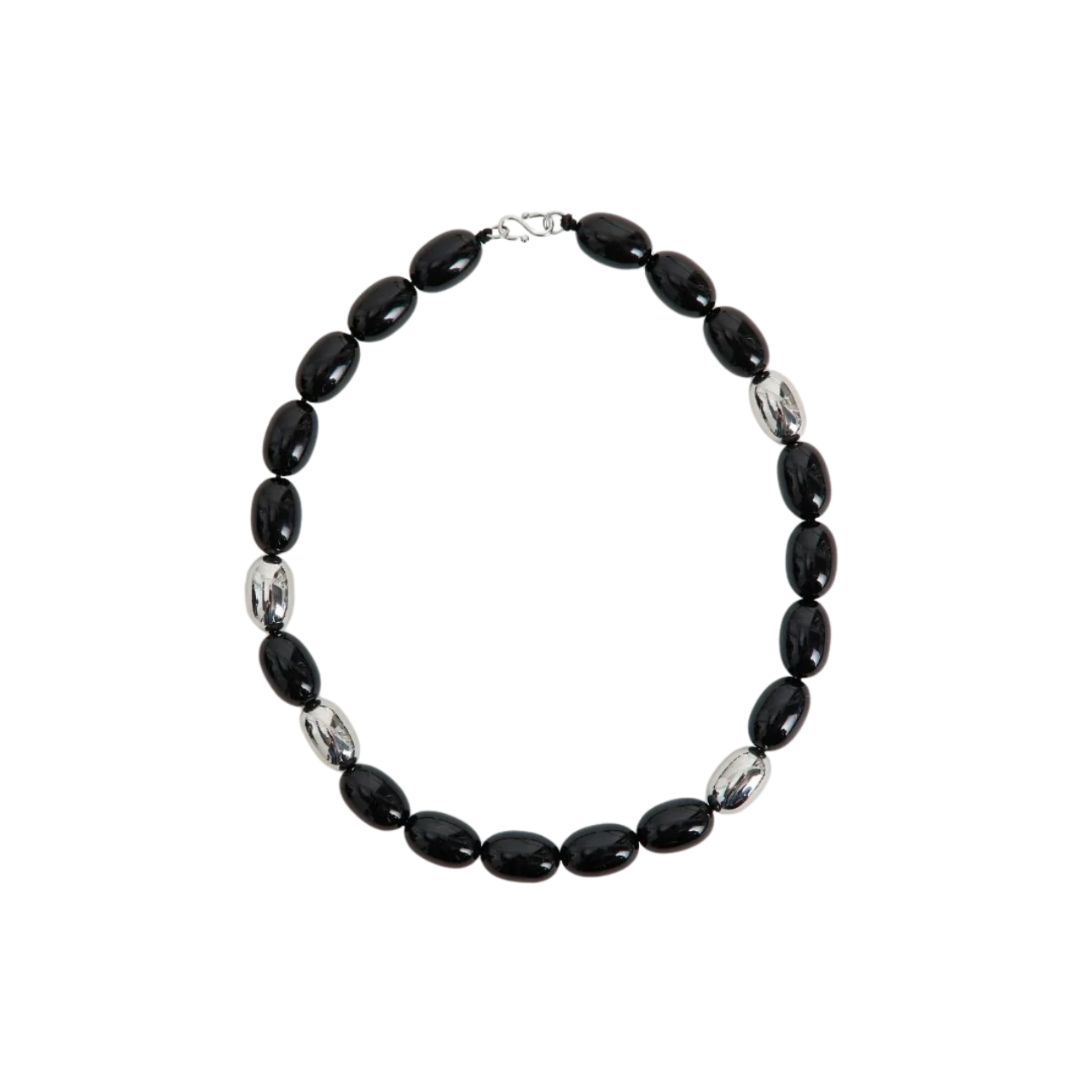 Clementine Necklace Silver/Black