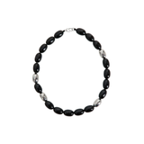 Clementine Necklace Silver/Black