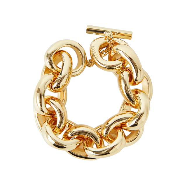 Bean Link Bracelet Gilded Gold