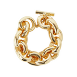 Bean Link Bracelet Gilded Gold