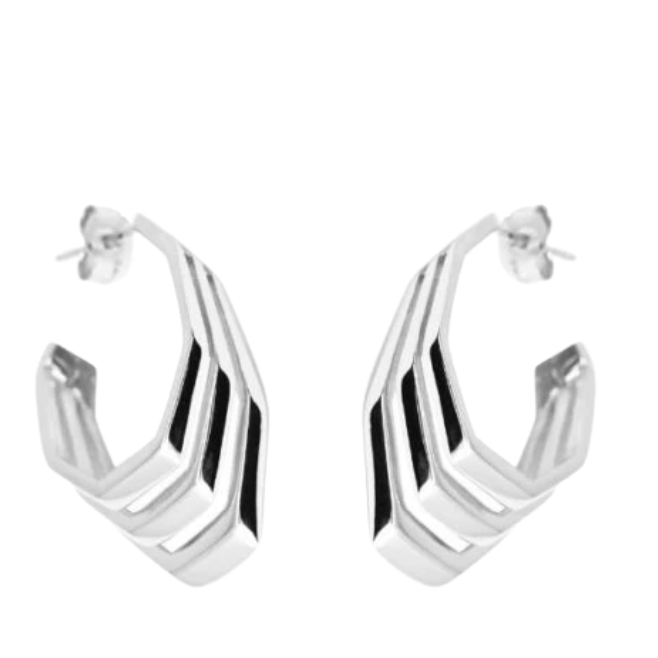 Spanish Steps Earrings Silver
