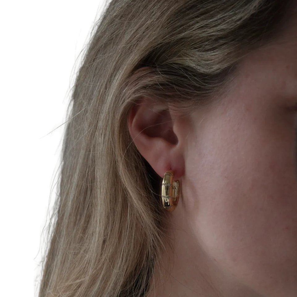 Noor Hoops Gold