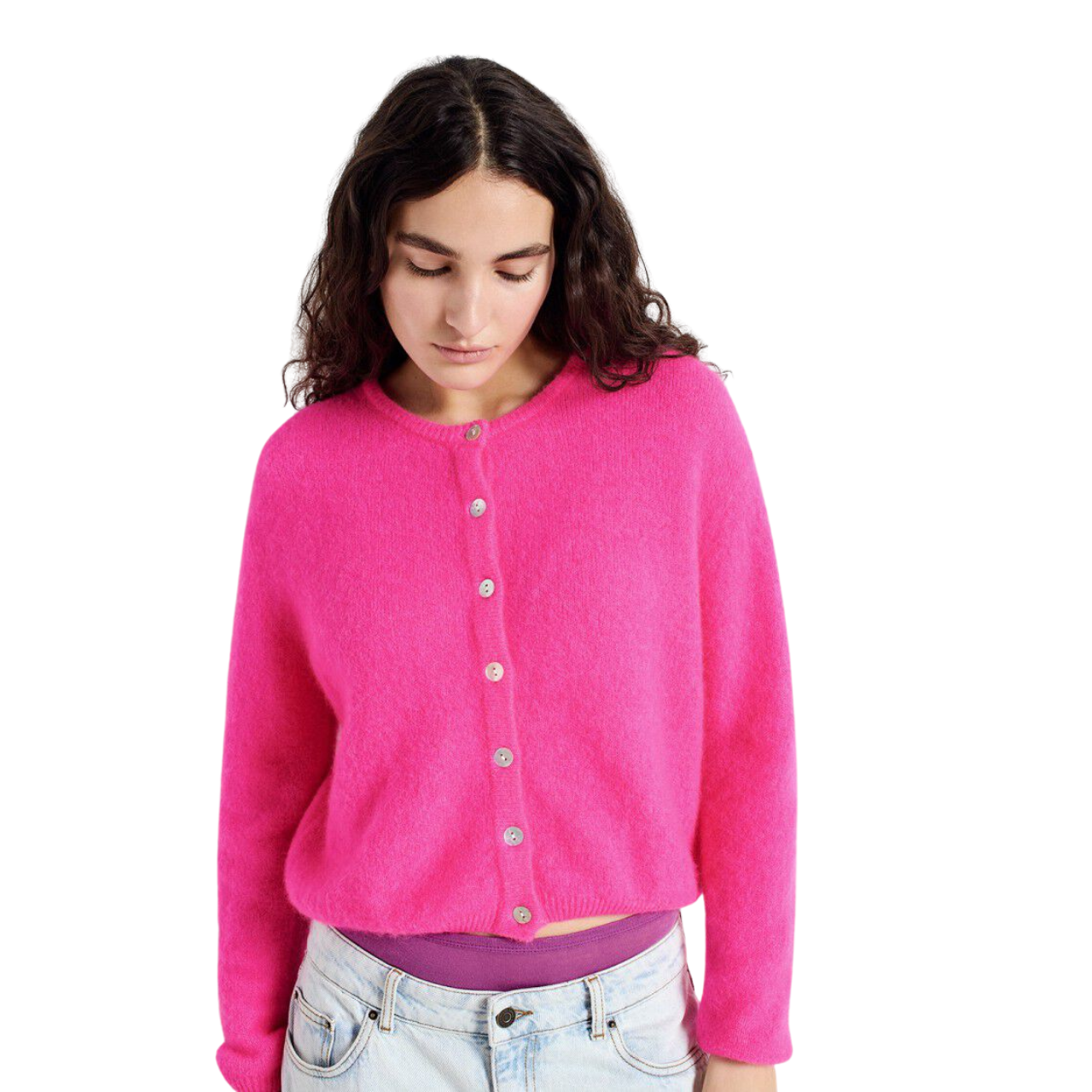 Vitow Cardigan Rose Fluo