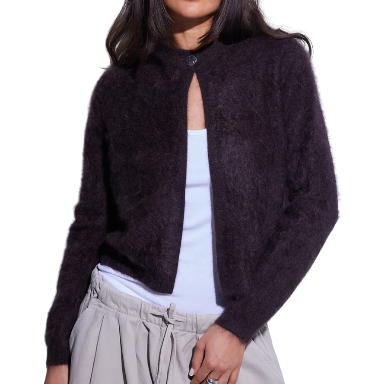 Brushed Dolomite Cardi Pewter