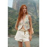 White Canvas Boat Shorts