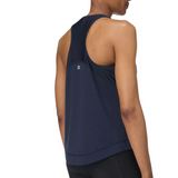 Breathe Easy Mesh Run Tank Navy