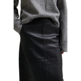 Aluna Leather Skirt Black