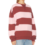 Classic Stripe Crew Strawberry Wine