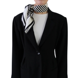 No. 1 Cream&Black Scarf