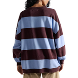 Classic Stripe Crew Wide Periwinkle
